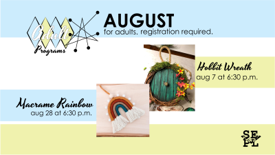 Adult Programs for August