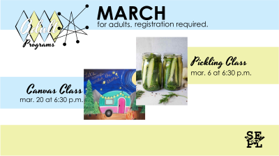 Adult Programs for March