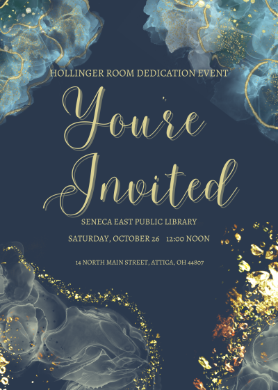 Hollinger Room Dedication Invite