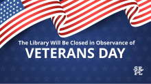 Library Closed for Veterans Day