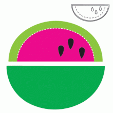 Watermelon Die Cut