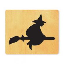 Witch on a Broom Die Cut